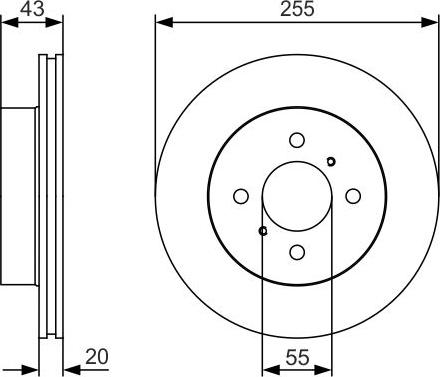 BOSCH 0 986 479 S13 - Тормозной диск autosila-amz.com