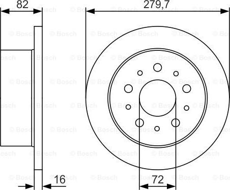 BOSCH 0 986 479 S73 - Тормозной диск autosila-amz.com