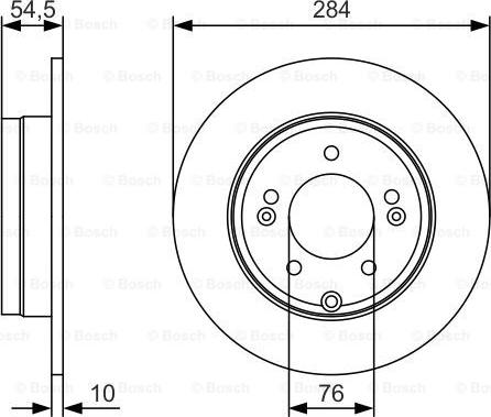 BOSCH 0 986 479 T49 - Тормозной диск autosila-amz.com