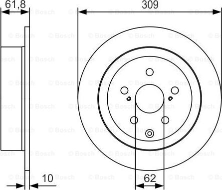 BOSCH 0 986 479 T04 - Тормозной диск autosila-amz.com