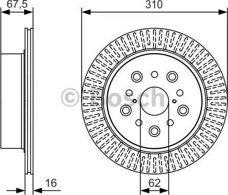 BOSCH 0 986 479 T03 - Тормозной диск autosila-amz.com