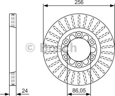 BOSCH 0 986 479 U98 - Тормозной диск autosila-amz.com