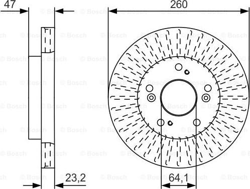 BOSCH 0 986 479 U92 - Тормозной диск autosila-amz.com