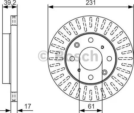 BOSCH 0 986 479 U49 - Диск торм autosila-amz.com