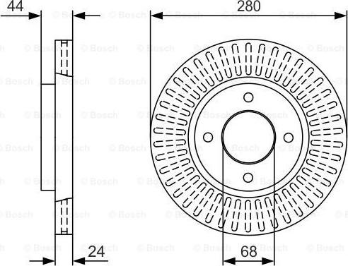 BOSCH 0 986 479 U62 - Тормозной диск autosila-amz.com