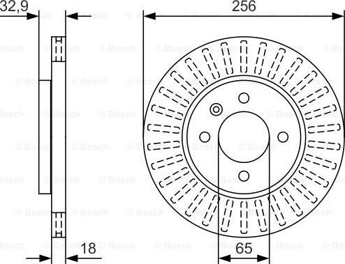 BOSCH 0 986 479 U09 - Тормозной диск autosila-amz.com