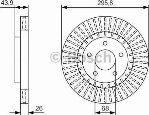 BOSCH 0 986 479 U24 - Тормозной диск autosila-amz.com