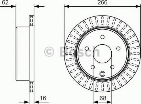 BOSCH 0 986 479 U76 - Тормозной диск autosila-amz.com