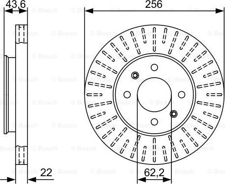 BOSCH 0 986 479 V96 - Тормозной диск autosila-amz.com