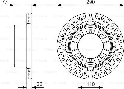 BOSCH 0 986 479 V18 - Тормозной диск autosila-amz.com