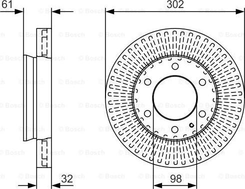 BOSCH 0 986 479 V32 - Тормозной диск autosila-amz.com