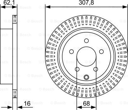 BOSCH 0 986 479 W11 - Тормозной диск autosila-amz.com