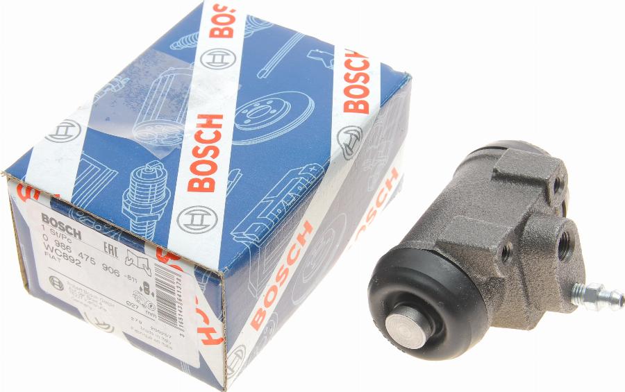 BOSCH 0 986 475 906 - Колесный тормозной цилиндр autosila-amz.com