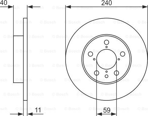 BOSCH 0 986 478 444 - Тормозной диск autosila-amz.com