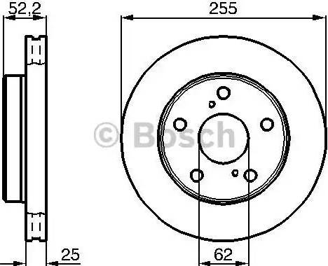 BOSCH 0 986 478 441 - Тормозной диск autosila-amz.com