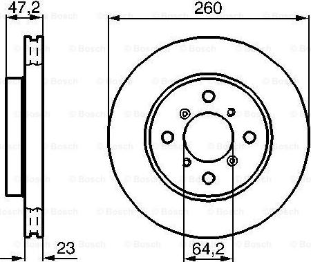 BOSCH 0 986 478 415 - Тормозной диск autosila-amz.com