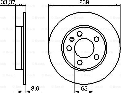 BOSCH 0 986 478 481 - Тормозной диск autosila-amz.com