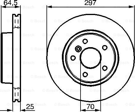 BOSCH 0 986 478 483 - Тормозной диск autosila-amz.com