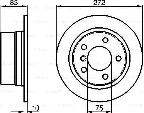 BOSCH 0 986 478 439 - Тормозной диск autosila-amz.com