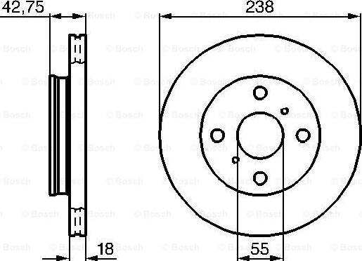 Kaishin CBR087 - Тормозной диск autosila-amz.com