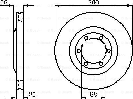 BOSCH 0 986 478 437 - Тормозной диск autosila-amz.com