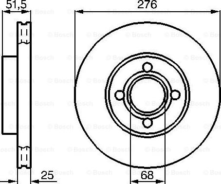 BOSCH 0 986 478 549 - Тормозной диск autosila-amz.com