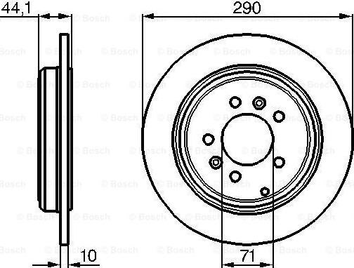 BOSCH 0 986 478 556 - Тормозной диск autosila-amz.com