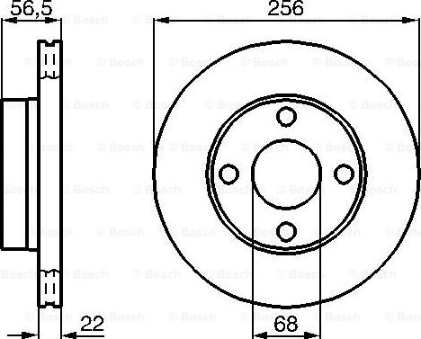 KWP 129234 - Тормозной диск autosila-amz.com