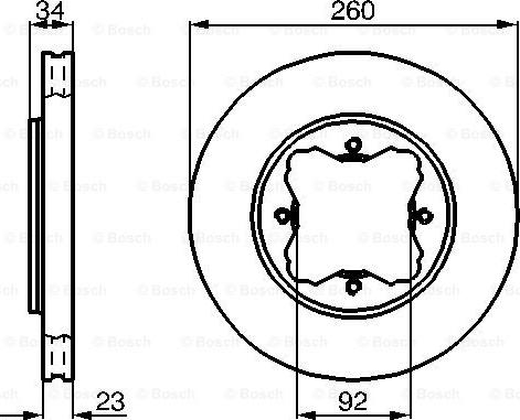 BOSCH 0 986 478 568 - Тормозной диск autosila-amz.com