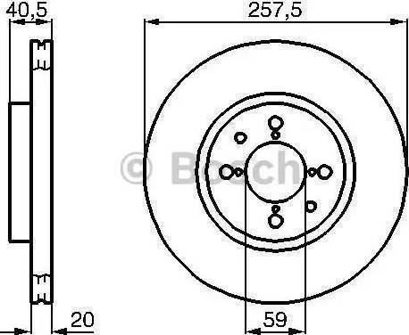 BOSCH 986478515 - Тормозной диск autosila-amz.com