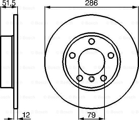 BOSCH 0 986 478 511 - Тормозной диск autosila-amz.com