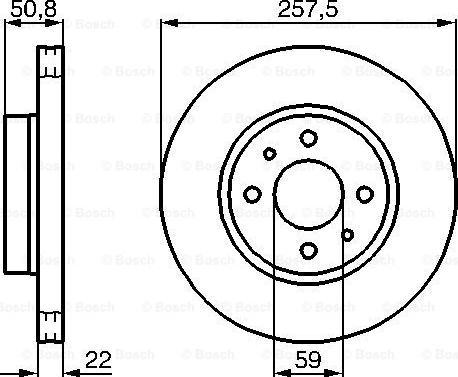 BOSCH 0 986 478 512 - Тормозной диск autosila-amz.com