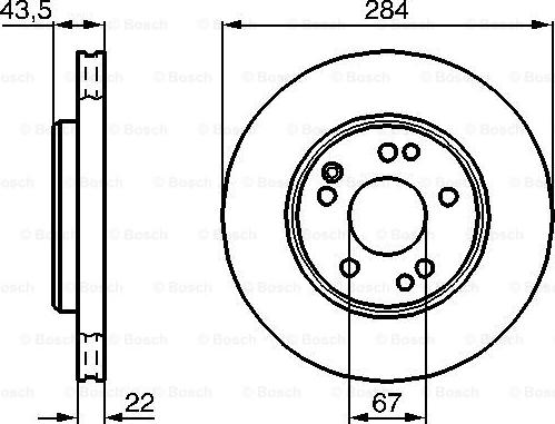 BOSCH 0 986 478 589 - Тормозной диск autosila-amz.com