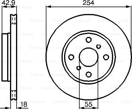 BOSCH 0 986 478 585 - Тормозной диск autosila-amz.com