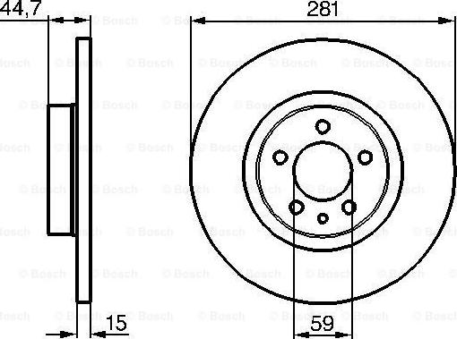 BOSCH 0 986 478 668 - Тормозной диск autosila-amz.com