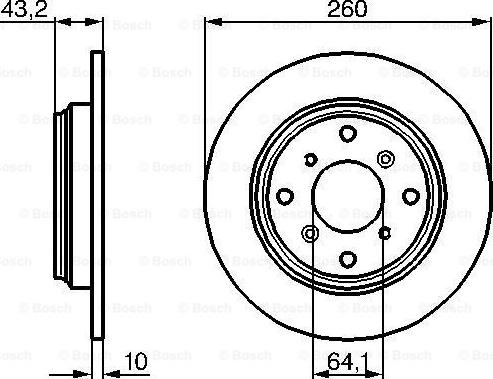 BOSCH 0 986 478 680 - Тормозной диск autosila-amz.com