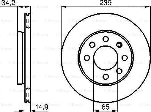 BOSCH 0 986 478 627 - Тормозной диск autosila-amz.com