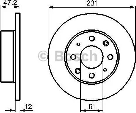 BOSCH 0 986 478 676 - Тормозной диск autosila-amz.com