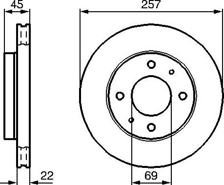 BOSCH 0 986 478 673 - Тормозной диск autosila-amz.com