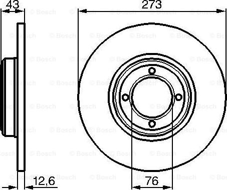 BOSCH 0 986 478 091 - Тормозной диск autosila-amz.com