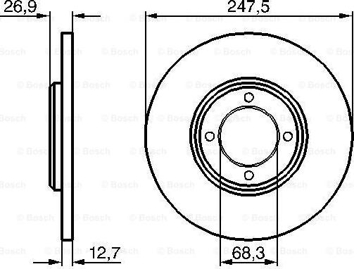 BOSCH 0 986 478 071 - Тормозной диск autosila-amz.com