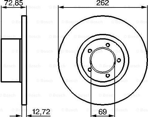 BOSCH 0 986 478 077 - Тормозной диск autosila-amz.com