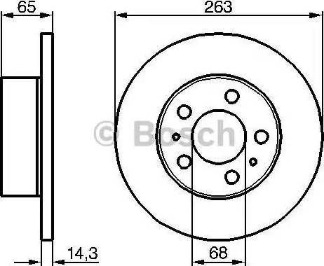 BOSCH 0 986 478 144 - Тормозной диск autosila-amz.com