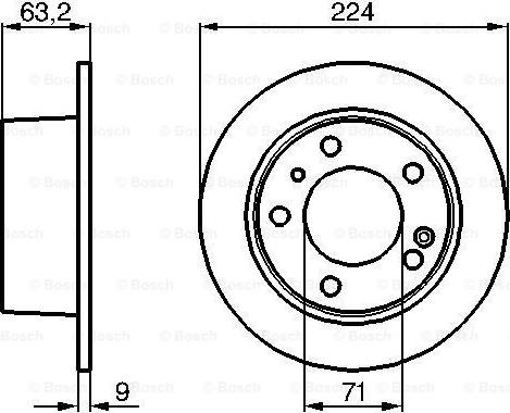 BOSCH 0 986 478 141 - Тормозной диск autosila-amz.com