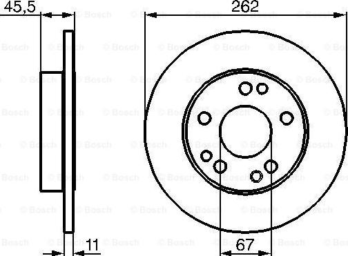 BOSCH 0 986 478 114 - Тормозной диск autosila-amz.com