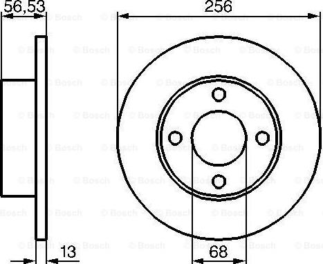 BOSCH 0 986 478 130 - Тормозной диск autosila-amz.com