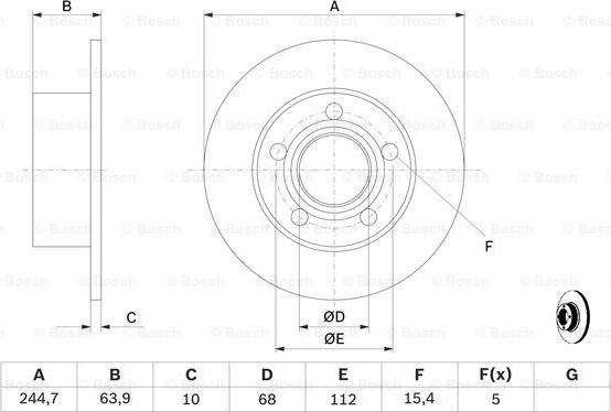 BOSCH 0 986 478 132 - Тормозной диск autosila-amz.com