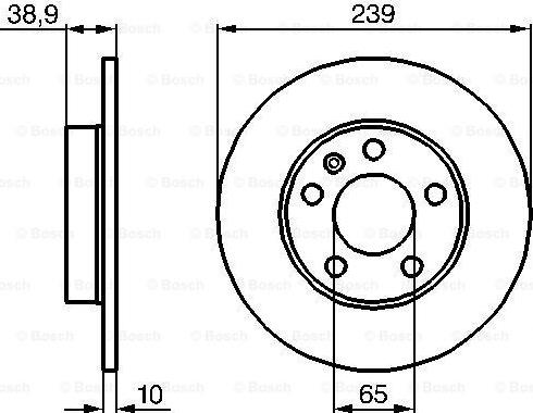 BOSCH 0 986 478 894 - Тормозной диск autosila-amz.com