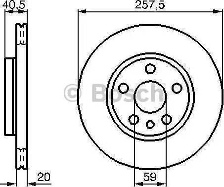 BOSCH 986478896 - Тормозной диск autosila-amz.com