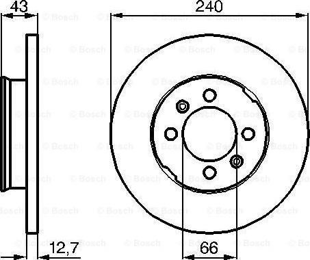 BOSCH 0 986 478 819 - Тормозной диск autosila-amz.com